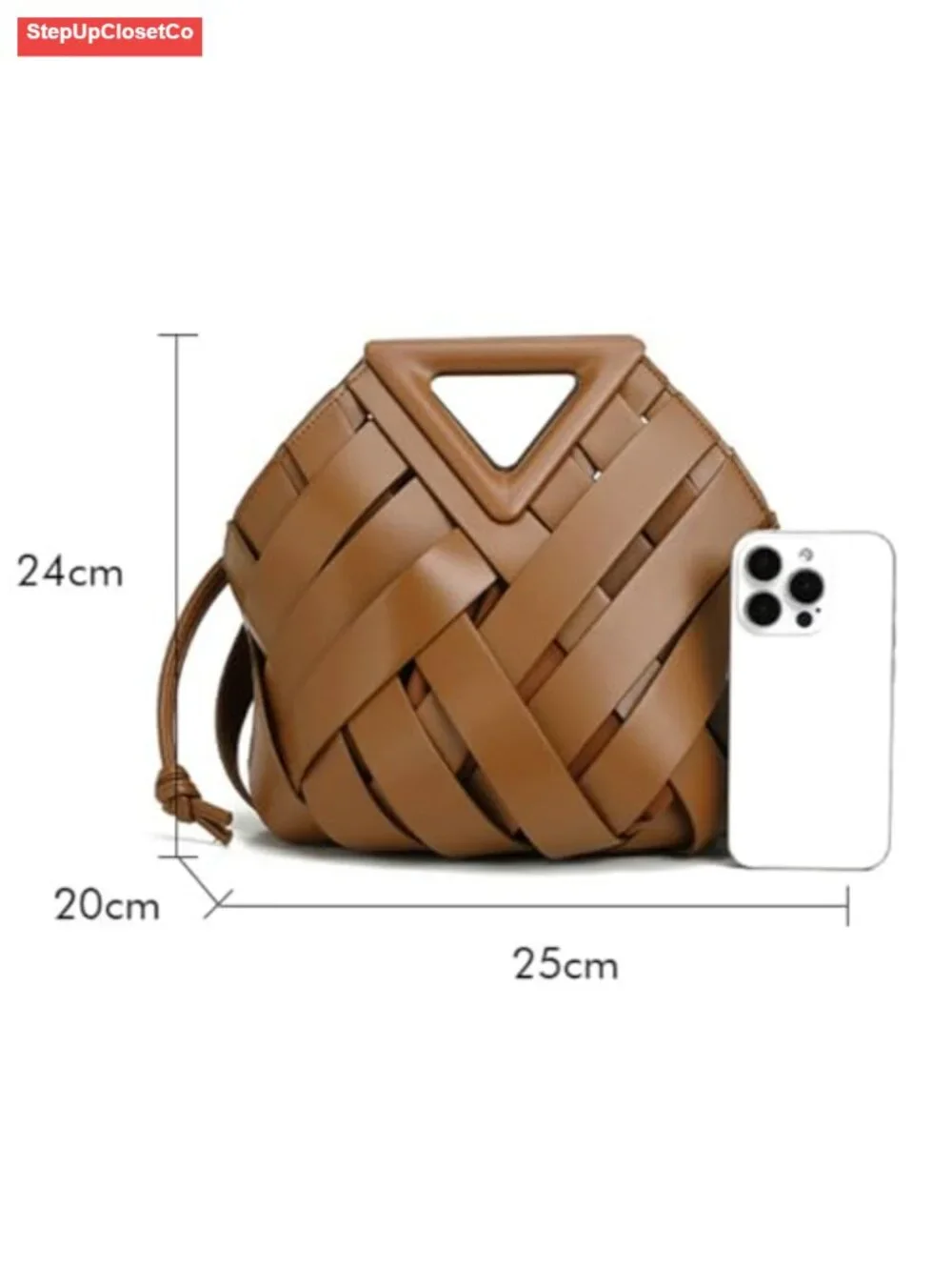 Vegan Leather Woven Clutch Purse for Women Crossbody Shoulder Bag Top Handle